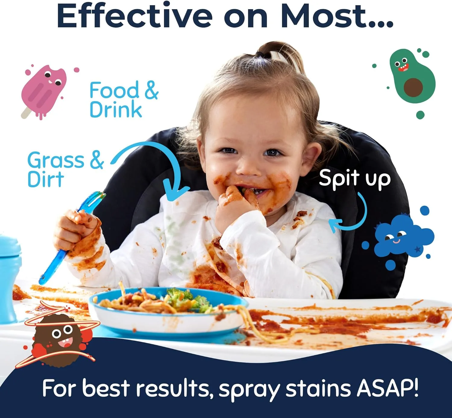 Generic Messy Eater Stain Treater Spray - 4oz Stain Remover (a parental essential non toxic and effective) thumbnail 6