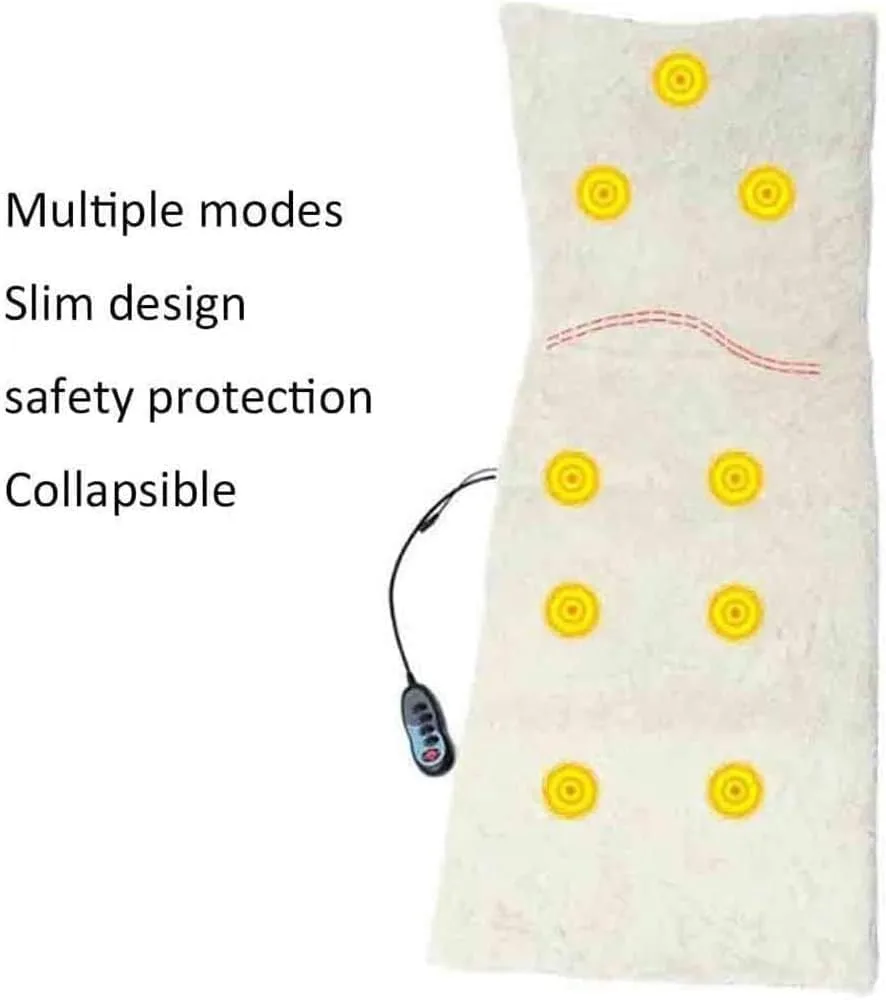 Full Body Massager Bed Mattress At Home Adjustable Remote Controller Vibration Heat Massage Sofa Mat Cushion Smart Super Soft Surface thumbnail 3