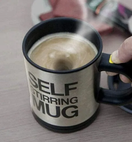 Automatic Electric Self Stirring Mug Coffee Mixing Drinking Cup Stainless Steel 350ml thumbnail 2