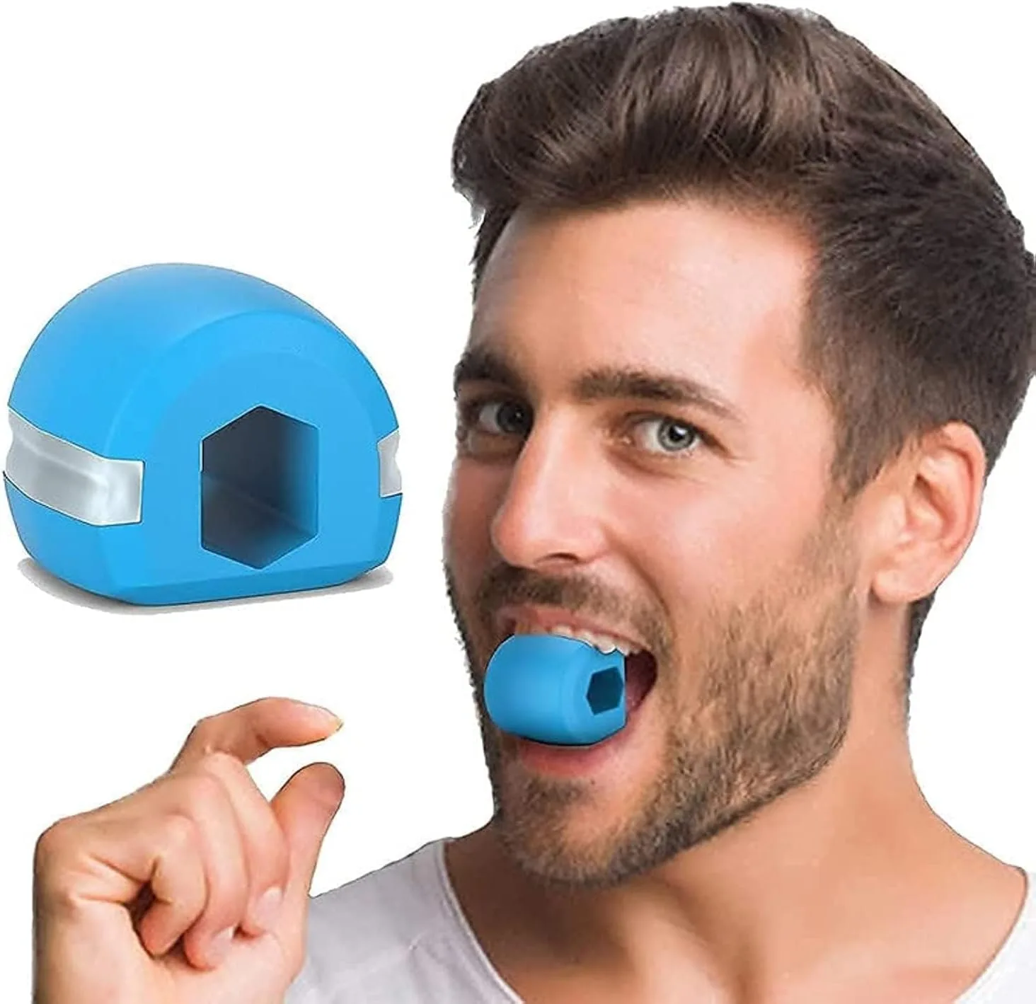Jawline Exerciser Tool, Double Chin Reducer for Women & Men, Face Fat Reducer, Jawline Shaper, Slim & Tone Face & Neck, Jaw Liner Tool for Men & Women