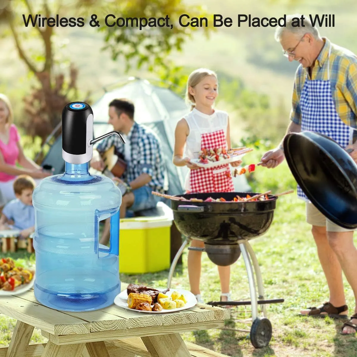 Water Bottle Pump 5 Gallon Water bottle dispenser USB Charging Automatic Drinking Water Pump Portable Electric Water Dispenser Water Bottle Switch thumbnail 6