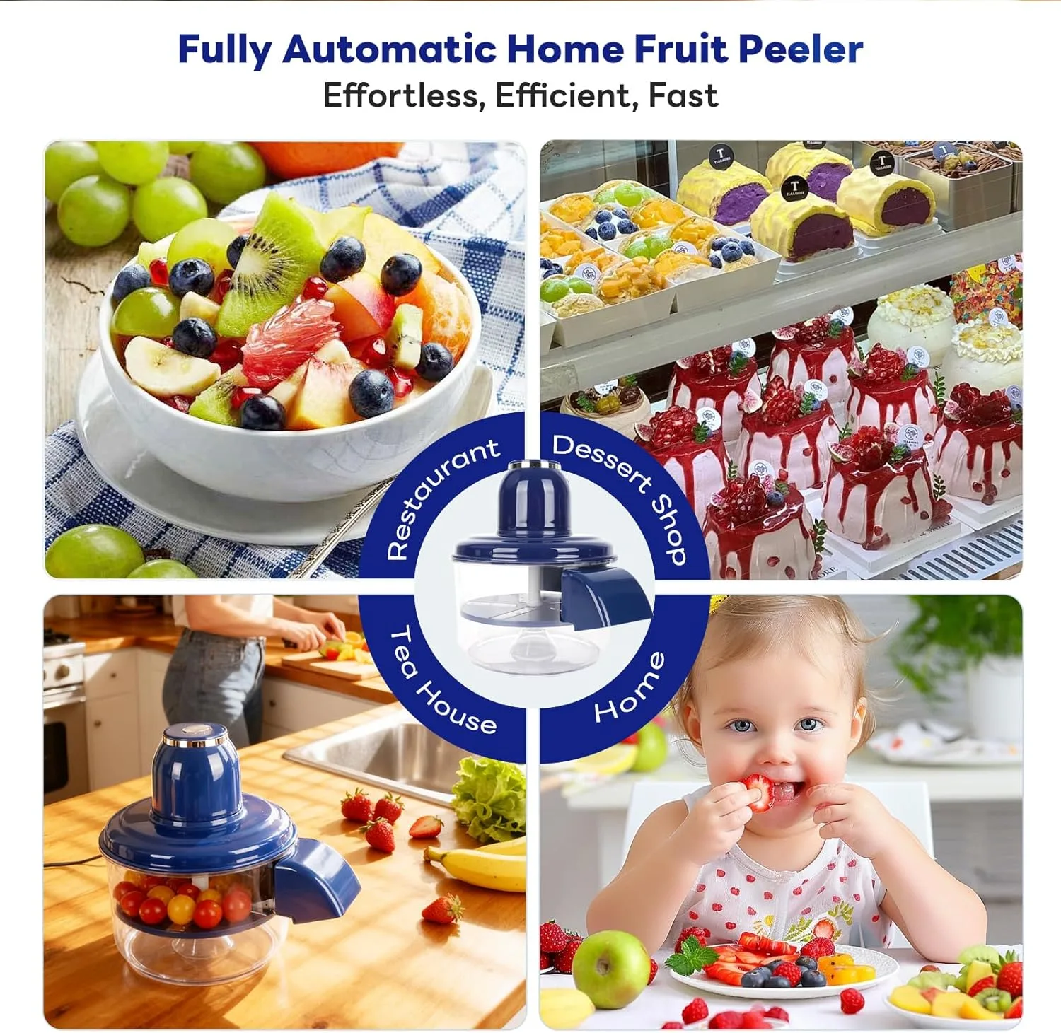 Automatic Grape Peeler Machine, Electric Garlic & Cherry Tomato Peeler Skin Remover Tool for Small Fruits, Effortless Peeling for Home Kitchen thumbnail 6