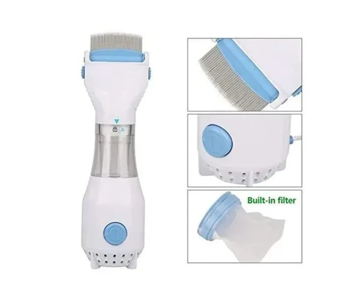Anti Lice Electric Rechargeable Vacuum Steel Comb Machine For Head Lice Treatment thumbnail 3