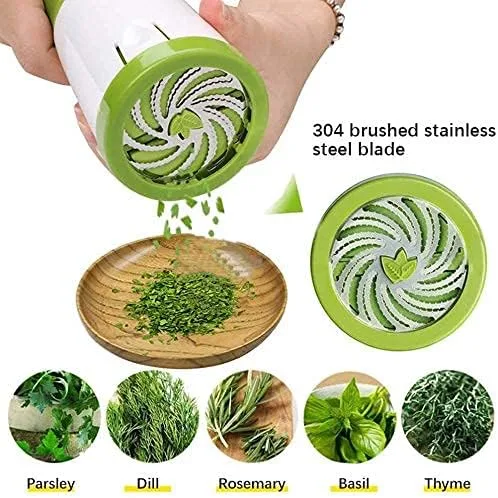 Herb Grinder ShowTop Spice Mill Parsley Shredder Chopper Vegetable Cutter Garlic Coriander Spice Grinder Crusher Kitchen Accessories thumbnail 2