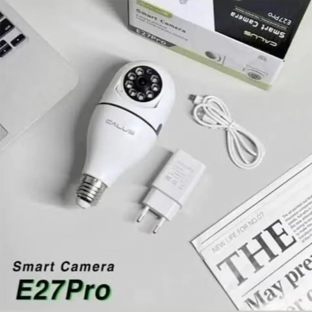 E27 Pro 5G WiFi Light Bulb Security Camera – Indoor 360° PTZ Surveillance, Full-Color Day & Night, Smart Motion Detection, 2.4GHz & 5G WiFi, Home Security thumbnail 2