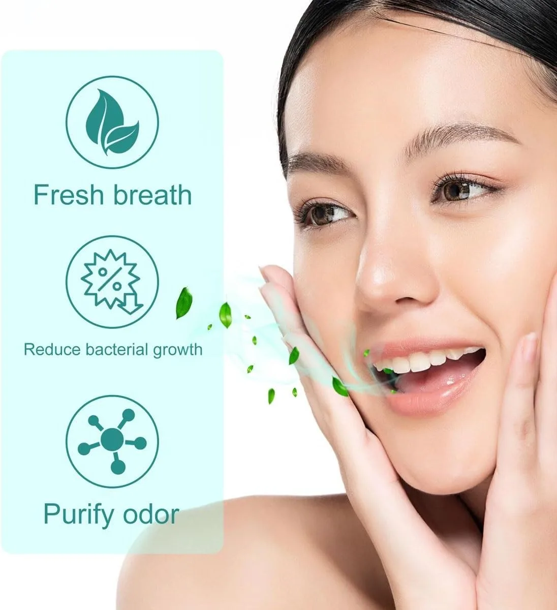 Fresh Breath Oral Care Essence - Clean Teeth Gel, Natural Breath Freshening Drops - Easy to Carry thumbnail 7