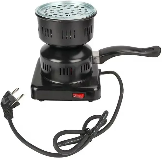 Electric Charcoal Starter Burner, Hookah Shisha Coal Heater, Single Hot Plate with Heat Control. thumbnail 4