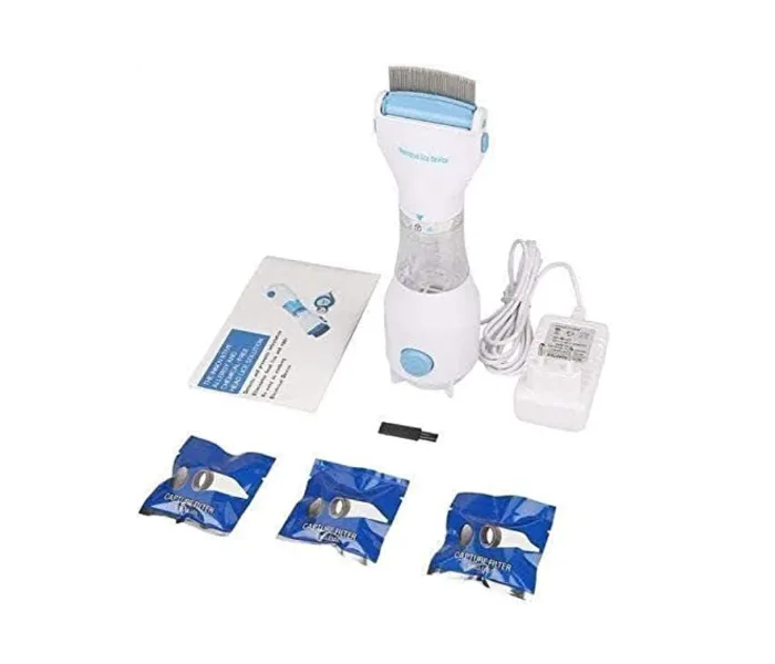 Anti Lice Electric Rechargeable Vacuum Steel Comb Machine For Head Lice Treatment