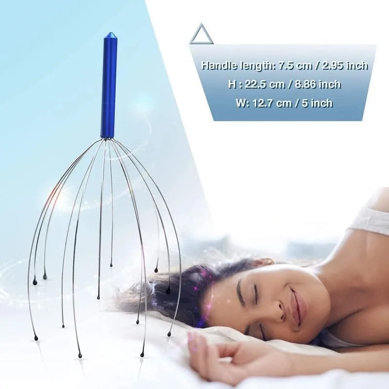 Auto Head Massager | Hand Held Scalp Massager for Pain Relief, Hair Growth & Relaxation | Octopus Pointer thumbnail 3