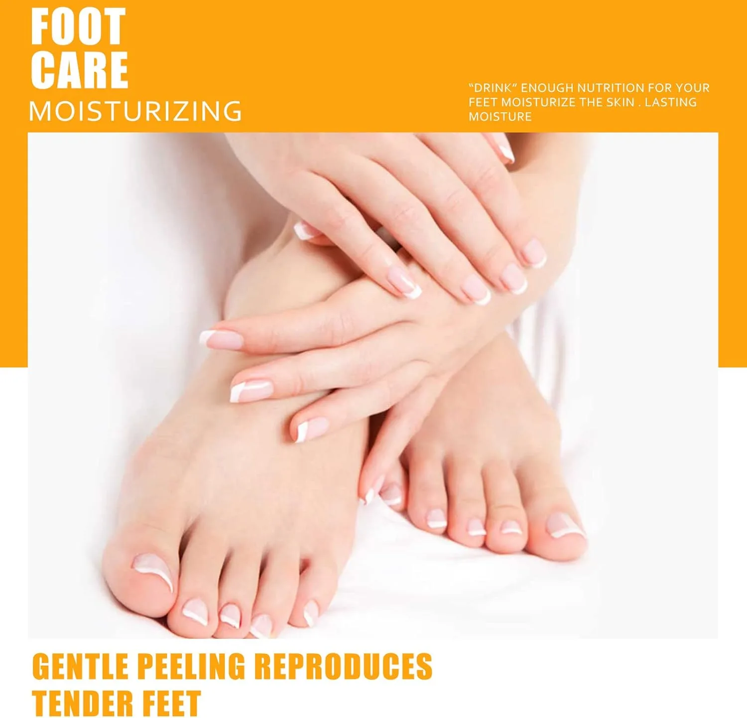 100ml Orange Foot Peeling Spray Soften Calluses Tender Feet Moisturizing Nourishing Foot Care thumbnail 4