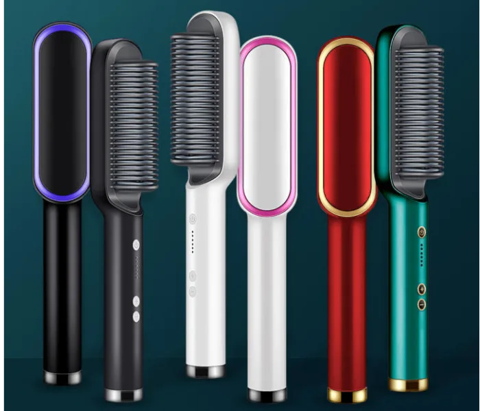 Professional Electric Hair Straightener Brush Heated Comb thumbnail 3